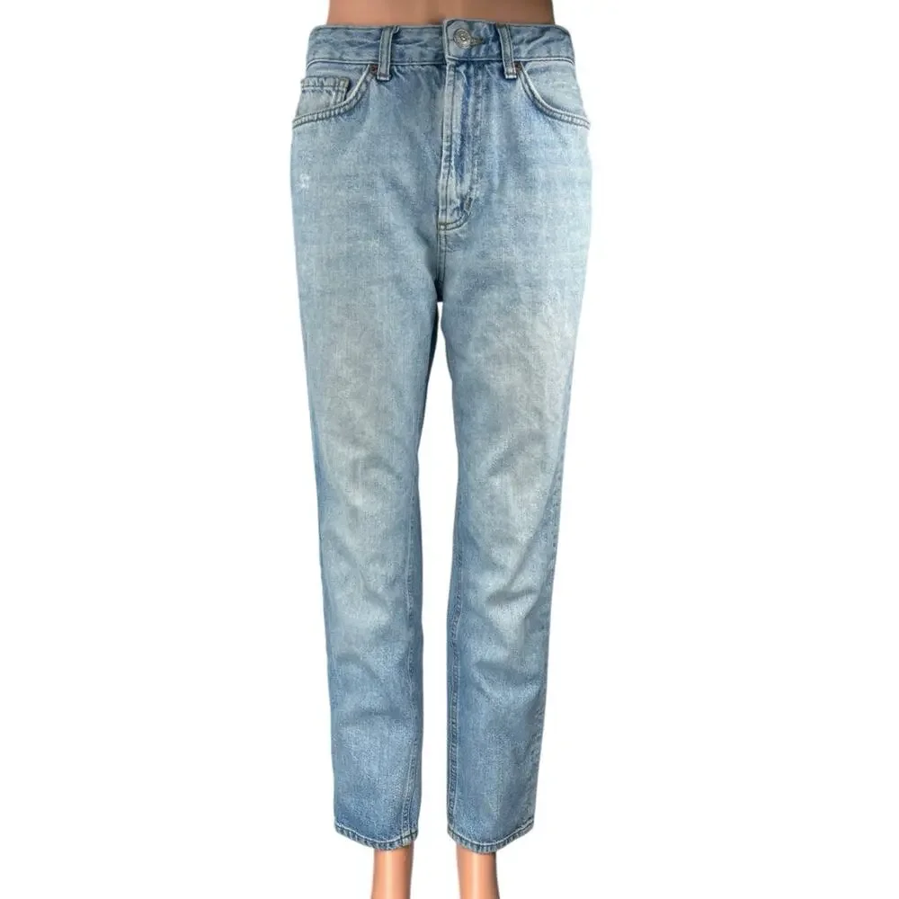 Urban Outfitters BDG Women's Blue Light Wash High Rise Mom Denim Jeans Size 27